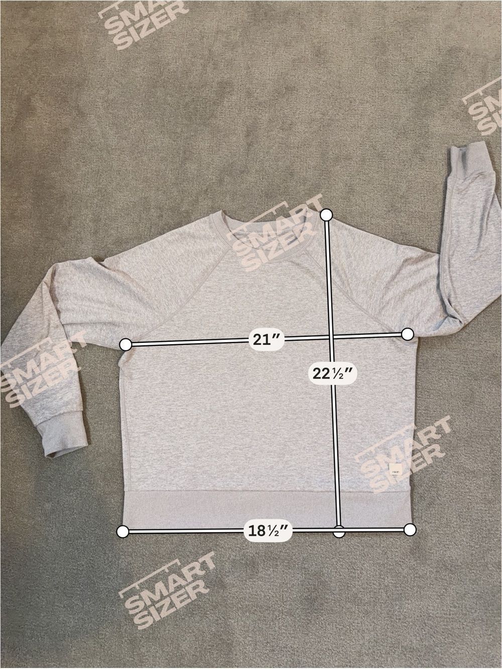 Vuori Halo Women's Modern Crewneck Lightweight Soft Grey Sweatshirt Size XS/S - Picture 5 of 11
